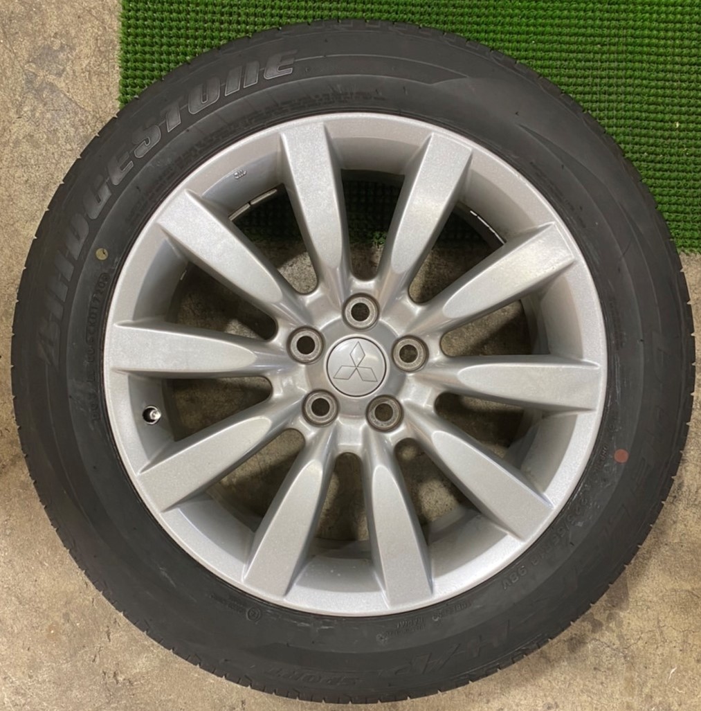 225/55R18 BRIDGESTONE【2020年】(MITSUBISHI 純正) 18X7JJ ET46 5H