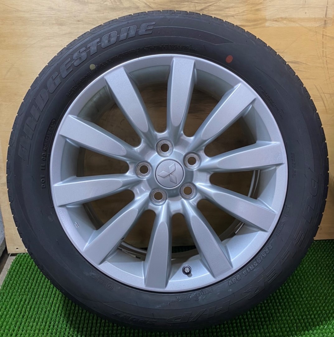 225/55R18 BRIDGESTONE【2020年】(MITSUBISHI 純正) 18X7JJ ET46 5H