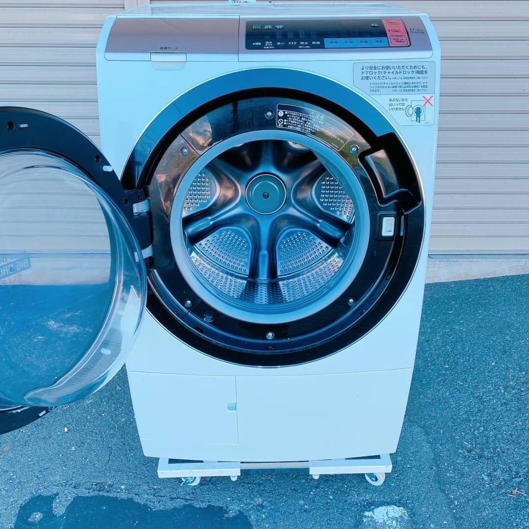 AI1 HITACHI 日立電気洗濯乾燥機 組込形 BD-SV110BL ドラム式洗濯機