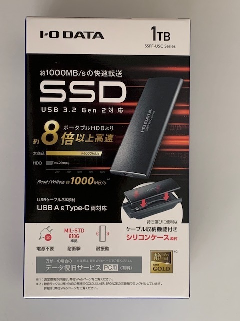 楽天ビック｜I-O DATA｜アイ・オー・データ SSPF-USC1T 外付けSSD USB