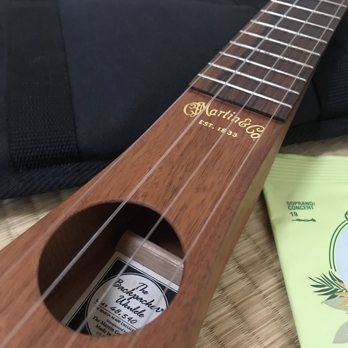 取引完了、MARTIN ウクレレ バックパッカー(リペア品)
