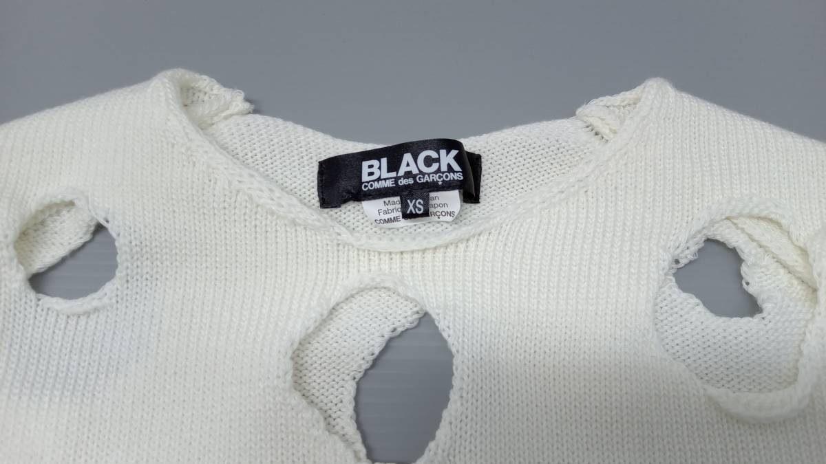☆ BLACK COMME des GARCONS ブラックコムデギャルソン 穴あきセーター 