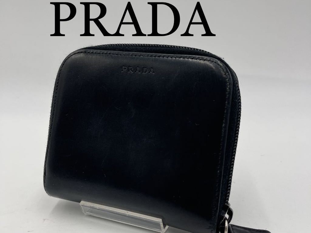 新作登場，新作 PRADA プラダ 二つ折り財布 ブラック 2way ファスナー オシャレ(二つ折り財布（小銭入れあり）)｜売買されたオークション情報、yahooの商品情報をアーカイブ公開 - オークファン 二つ折り財布（小銭入れあり）