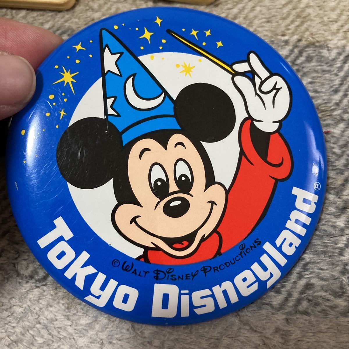 中古】昭和レトロミッキーマウスキーホルダー&缶バッチまとめ売り 