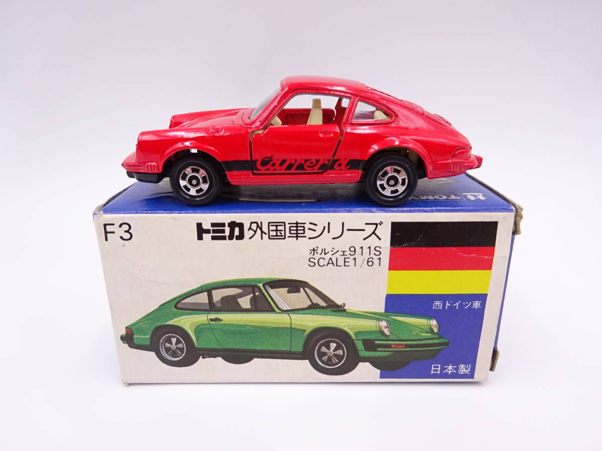 新品，2026 X676/トミカ 外国車シリーズ/青箱/F3 ポルシェ911S/赤 黒/トミー TOMY/TOMICA ミニカー 保管品(乗用車)｜売買されたオークション情報、yahooの商品情報をアーカイブ公開 - オークファン 乗用車