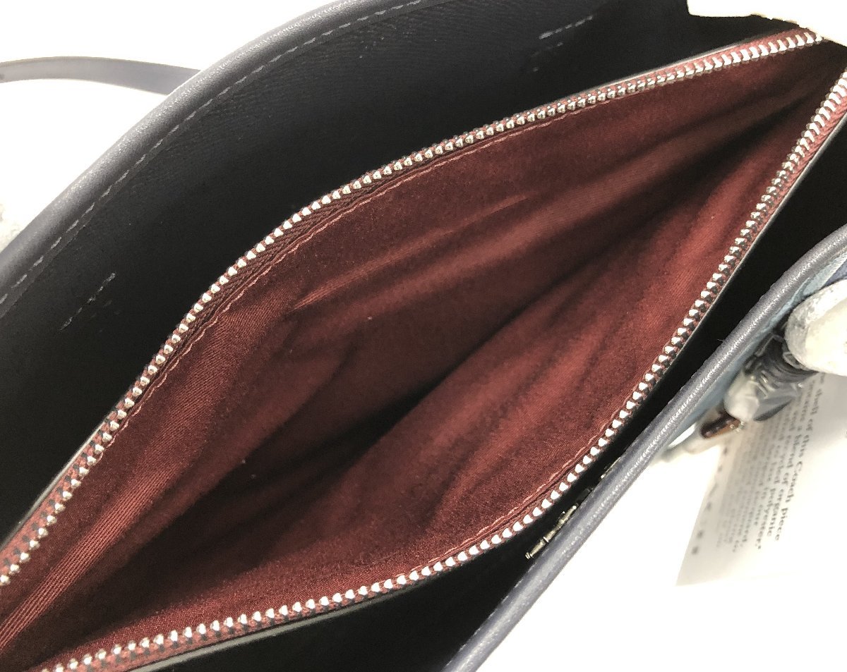 COACH コーチ 2WAY ショルダーバッグ ハンドバッグ ストライプ 