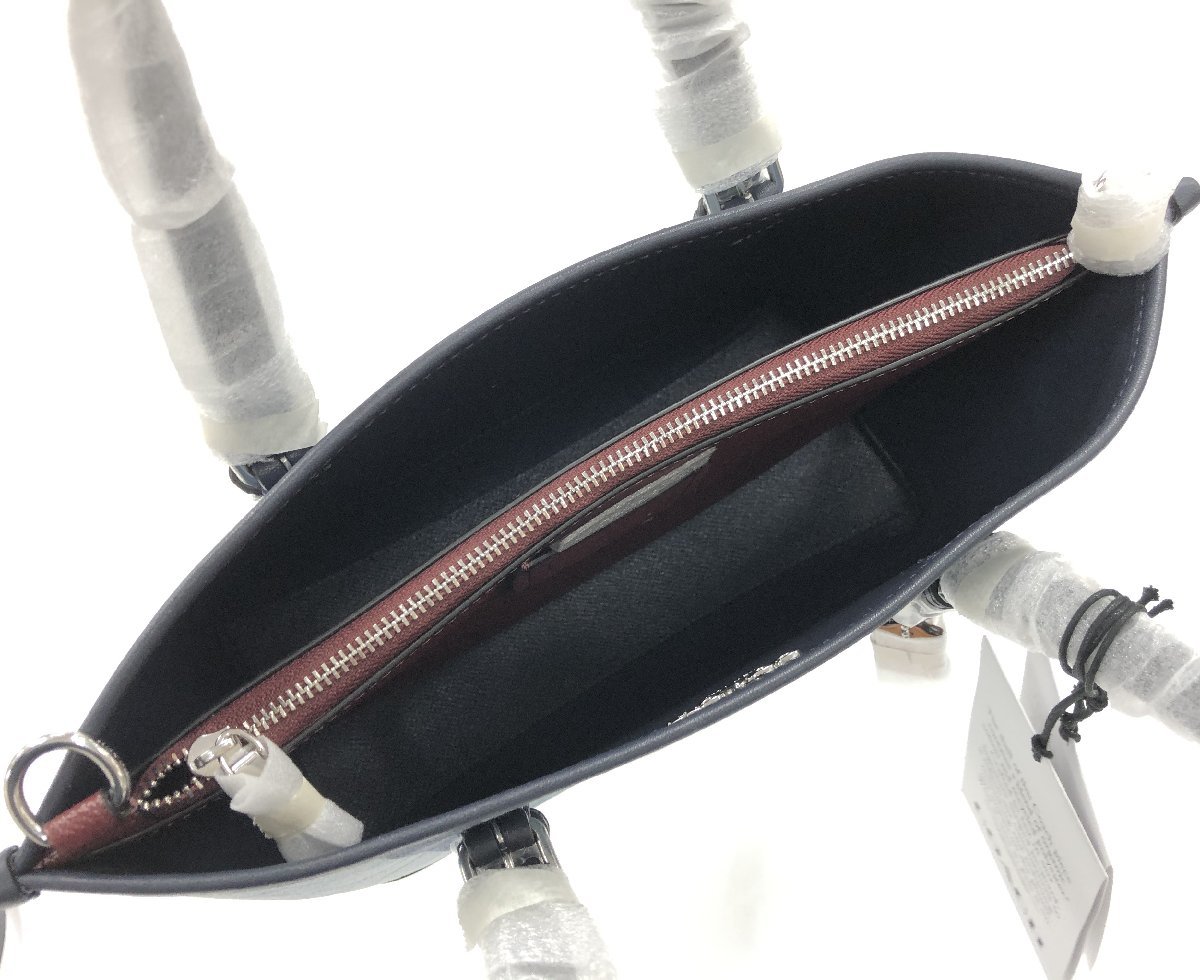 COACH コーチ 2WAY ショルダーバッグ ハンドバッグ ストライプ 