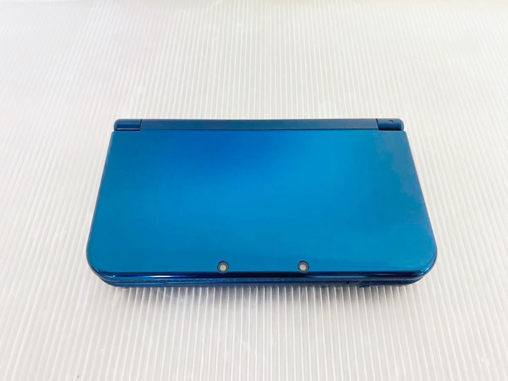 新品同様】New 任天堂 ニューニンテンドー3DSLL メタリックブルー 初期 