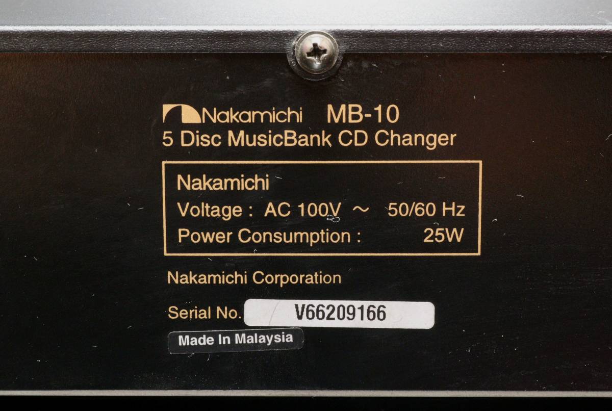 Nakamichi ナカミチ 5連奏CDチェンジャー MB-10 ナカミチ MF-51 5連奏