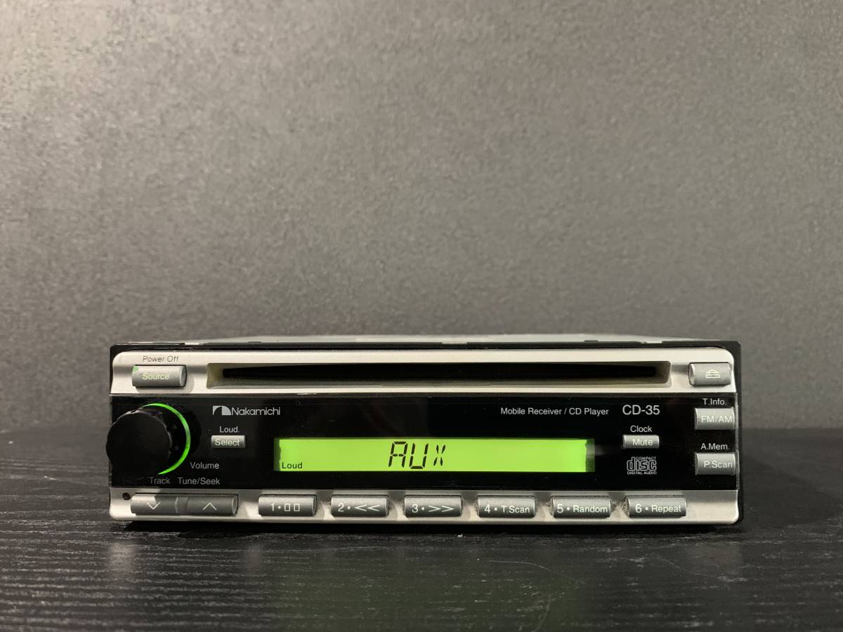 ジャンク 美品 ナカミチ CD -35 CD再生不可 電源ハーネスなし 外部入力