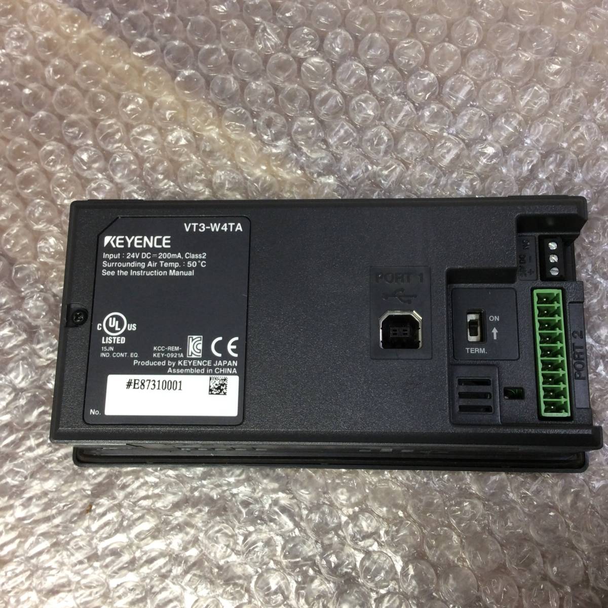 VT3-V7 7型 KEYENCE TFTカラー タッチパネル VT3シリーズ ＜通電OK