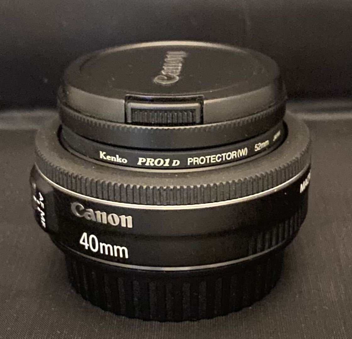 Canon EF40 2.8 STM レンズフード、プロテクター付き 40mm STM Canon