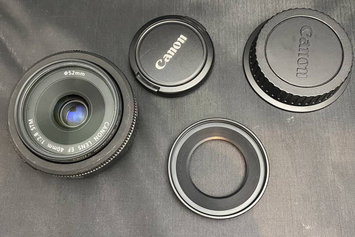 Canon EF40 2.8 STM レンズフード、プロテクター付き 40mm STM Canon