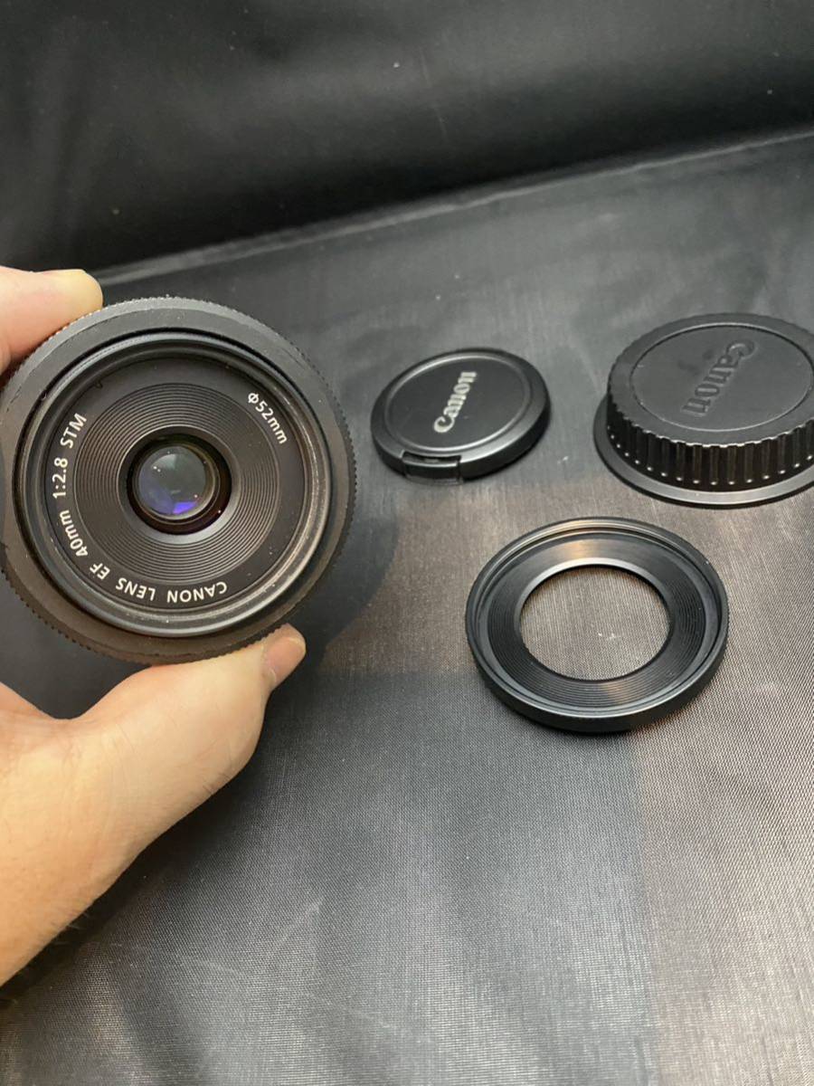 Canon EF40 2.8 STM レンズフード、プロテクター付き 40mm STM Canon