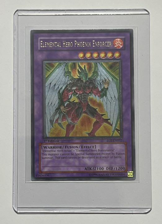 安い，定番 遊戯王 英語版 E HERO フェニックスガイ / ELEMENTAL HERO PHOENIX ENFORCER EOJ-EN032 Ultimate Rare 1stED(英語版)｜売買されたオークション情報、yahooの商品情報をアーカイブ公開 - オークファン 海外版