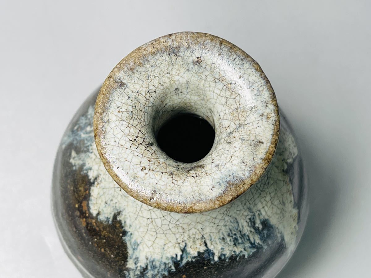 大名品 朝鮮唐津徳利 酒器 高さ約12.7cm 時代箱 美術品 古美術品 時代