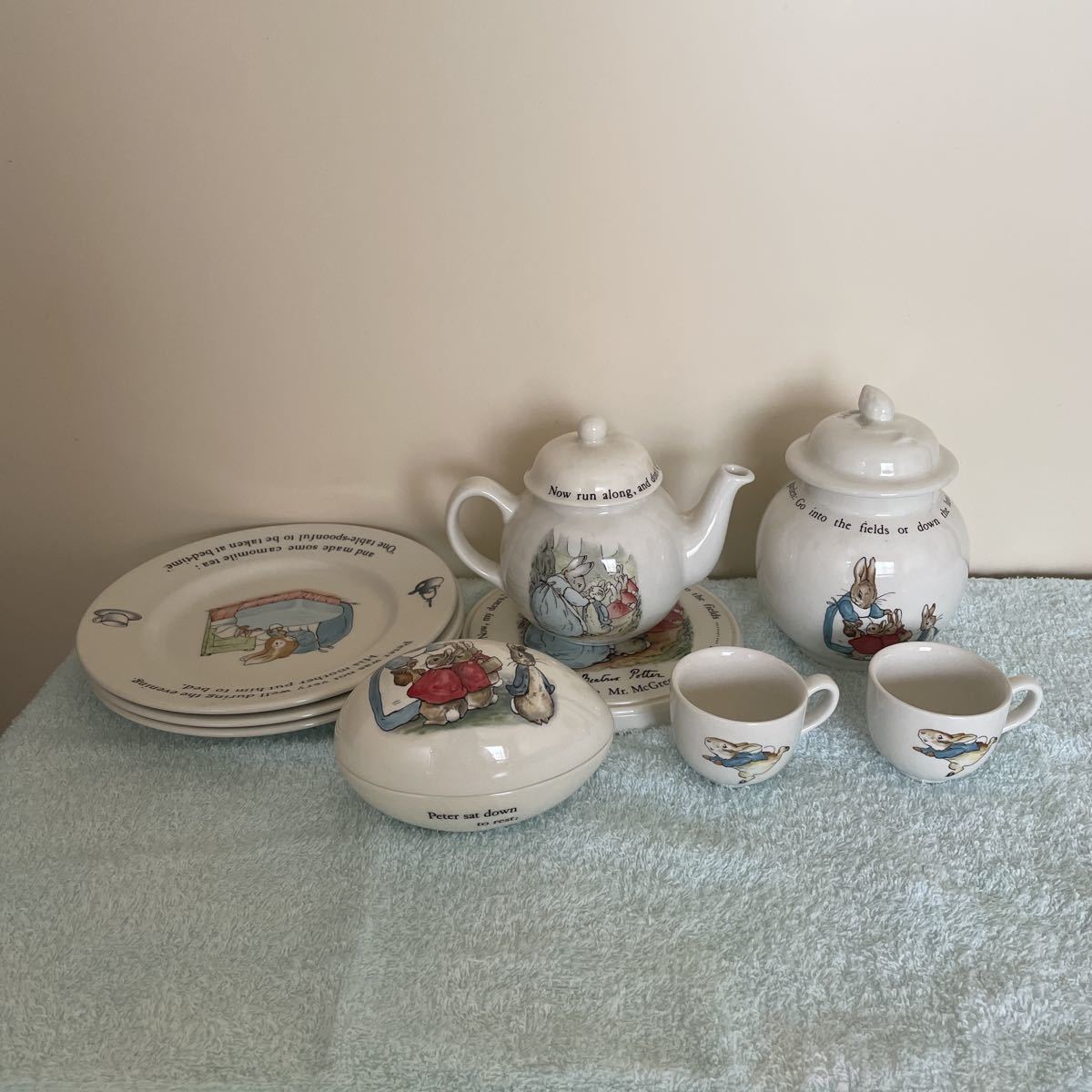 WEDGWOOD ピーターラビット ,9点,ウエッジウッド ウェッジ WEDGWOOD ピーターラビット ,9点,ウエッジウッド ウェッジ