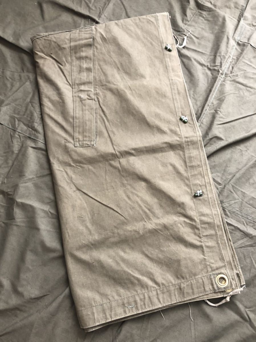 ロシア軍 ソ連軍 M69⁄81 VSR迷彩 ポンチョ タープ パラトカ 麻縄付き