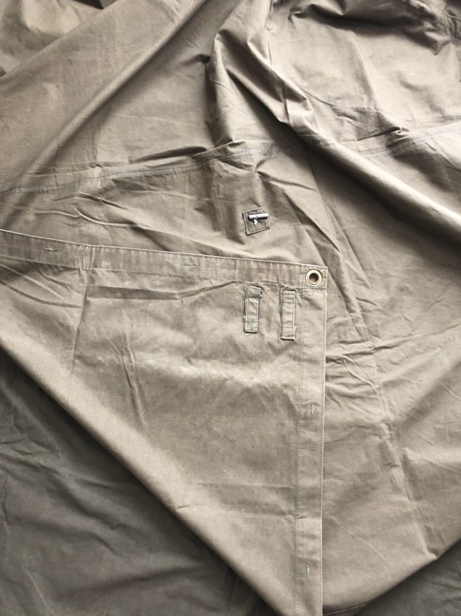 ロシア軍 ソ連軍 M69⁄81 VSR迷彩 ポンチョ タープ パラトカ 麻縄付き