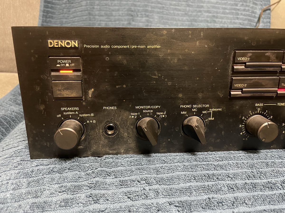 デノン　DENON PMA-500V プリメインアンプ　現状品　通電　ジャンク 通電OK】「DENON PMA-500V プリメインアンプ」ジャンク 動作未確認