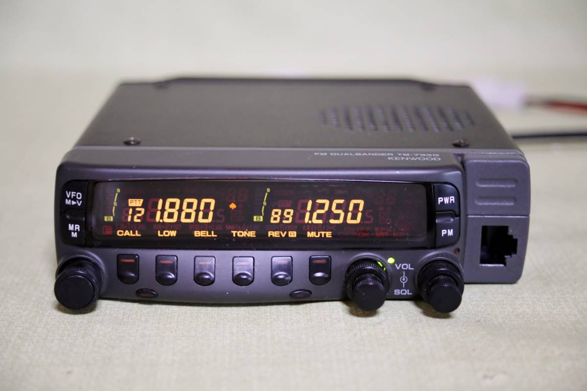 ケンウッド TM-733G 144/430MHz キズなし美品 受信改造済み 無線機