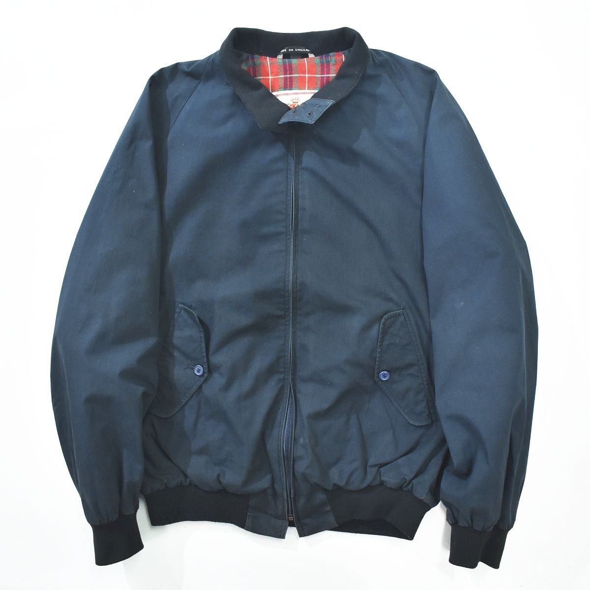 ☆80s ヴィンテージ イングランド製 バラクータ BARACUTA チェック裏 
