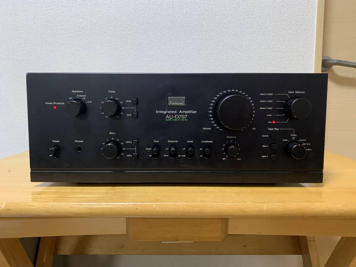 ■■【￥95,000・1979年】SANSUI　AU-D707 プリメインアンプ SANSUI AU-D707 サンスイ プリメインアンプ DECADE プリメインアンプ