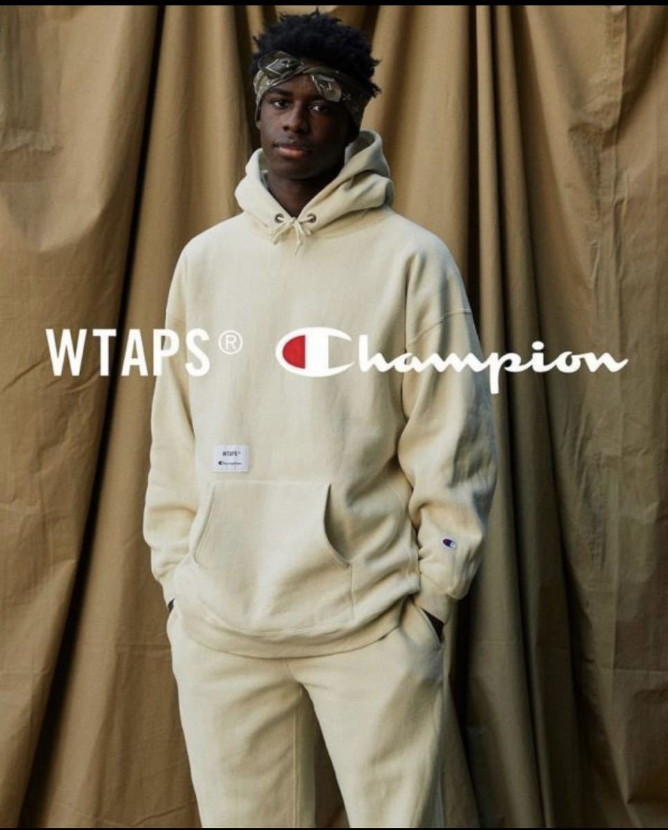 ダブルタップス×チャンピオン　コラボフーディー wtaps×champion☆ダブルタップス・チャンピオン・コラボ・サンド