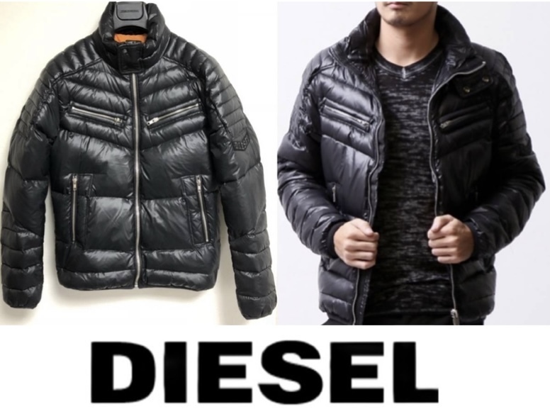 最新作，定番人気 定価52 800円DIESELディーゼルW-IZUM.シャイニーナイロンモーターサイクルライダースダウンジャケットjoggTHOMMERKROOLEYSTRUKT(ジャンパー、ブルゾン)｜売買されたオークション情報、yahooの商品情報 男性用