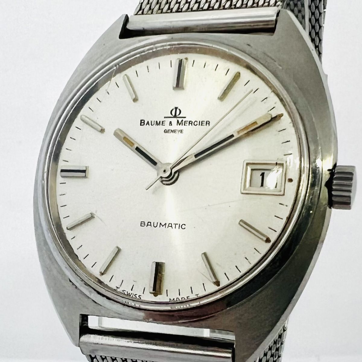 Baume & Mercier せこく Baumatic 自動巻き時計ジャンク扱い 