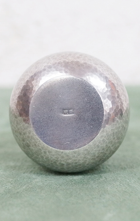 田中正幸 純銀 総重量371g 徳利・猪口 金工師 日本工芸会 鍛金家 日本