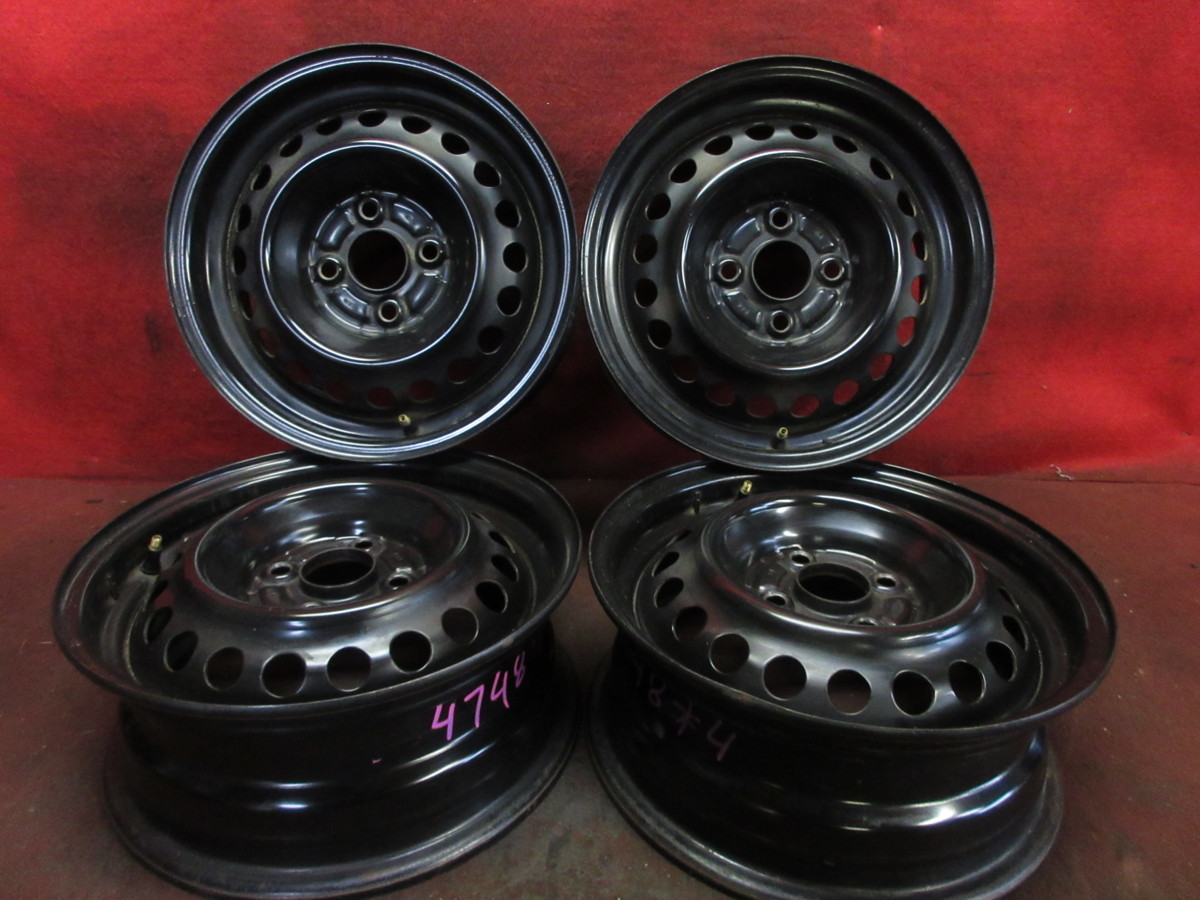  スチール ホイール 4本 ホンダ 14&times;5.5J 4穴100 +45 ハブ径 56 フィット シビック インテグラ モビリオ フリード エアウェイブ 4748H-N4(純正品)｜売買されたオークション情報、yahooの商品情報を 4穴