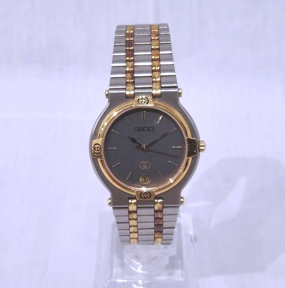 1円スタート！】GUCCI グッチ メンズ 腕時計 時計 9000M ステンレス
