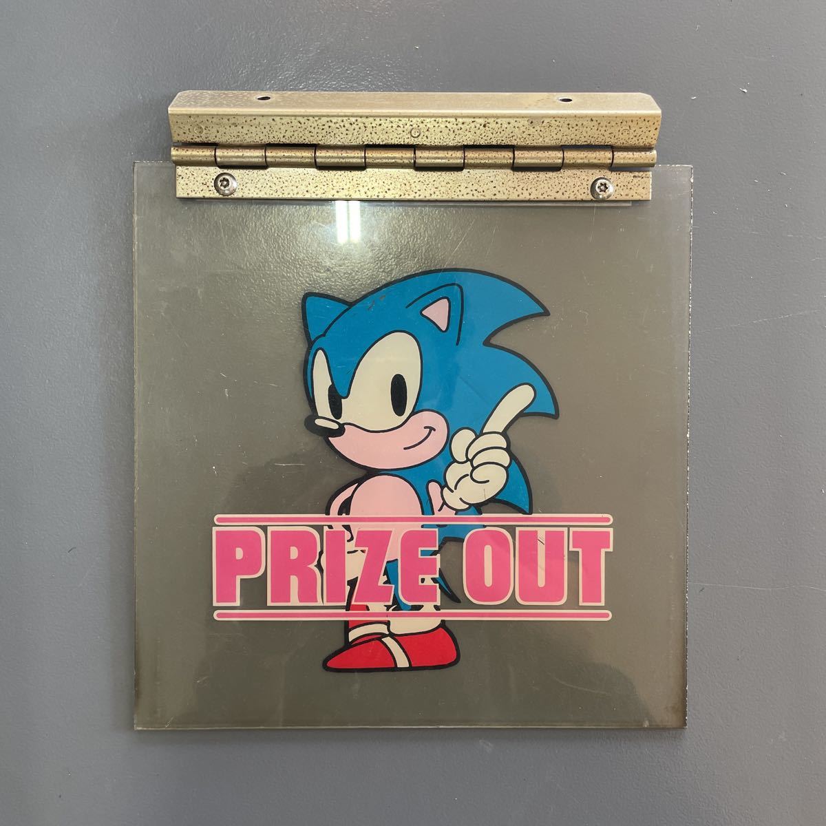 SEGA NEWUFOキャッチャー ソニック・ザ・ヘッジホッグ アクリルプレート No.A389 アーケードゲーム SEGA NEW UFOキャッチャー 取出し口