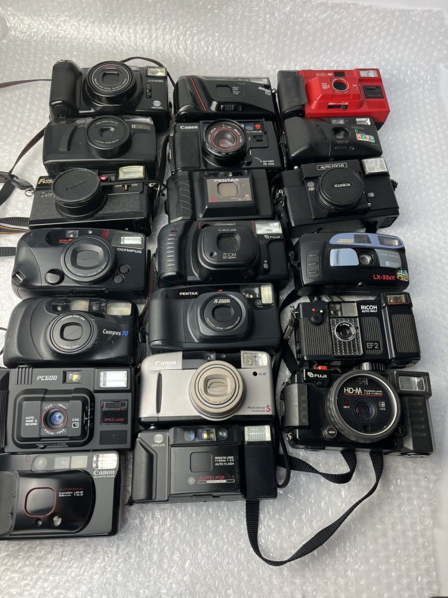 Canon Olympus フィルムカメラ ジャンク おまとめ Canon OLYMPUS MINOLTA PENTAX FUJICA フィルムカメラ コンパクト