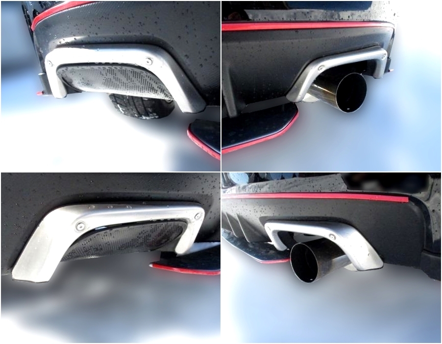 エキゾーストフィニッシャー 左右セット ☆ マフラーヒートガード 純正