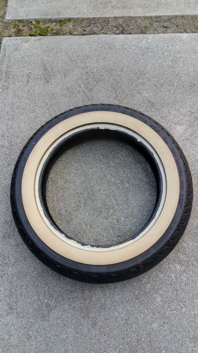 ハーレー ダンロップ フロントタイヤ ホワイトウォール MT90B16-71H