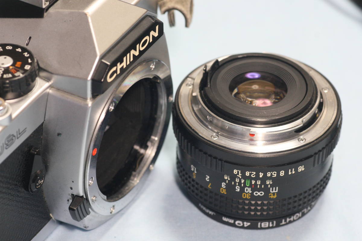 動作確認済 CHINON (チノン) DSL+AUTO CHINON 1:1.9 50mm 完動品 K