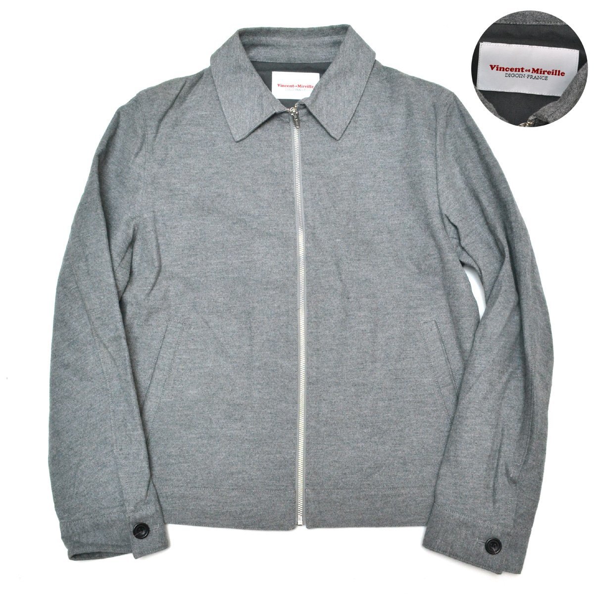 Vincent et Mireille バンソンエミレイユ MOLESKIN ZIP BLOUSON 