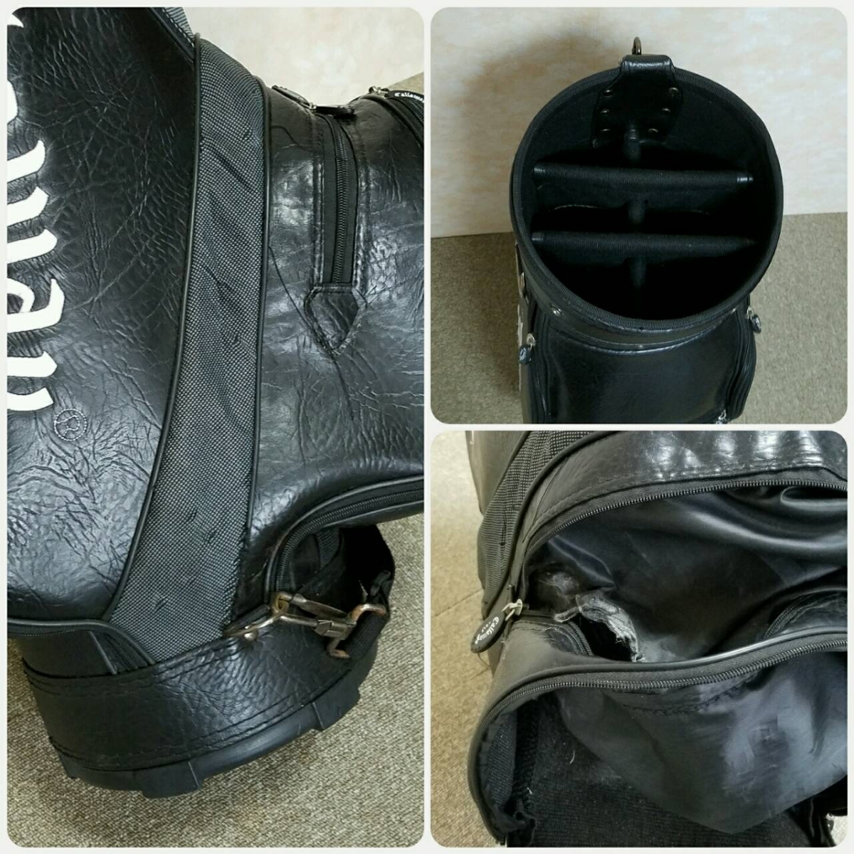 Callaway キャロウェイ ヴィンテージキャディバッグ ショルダー3点式
