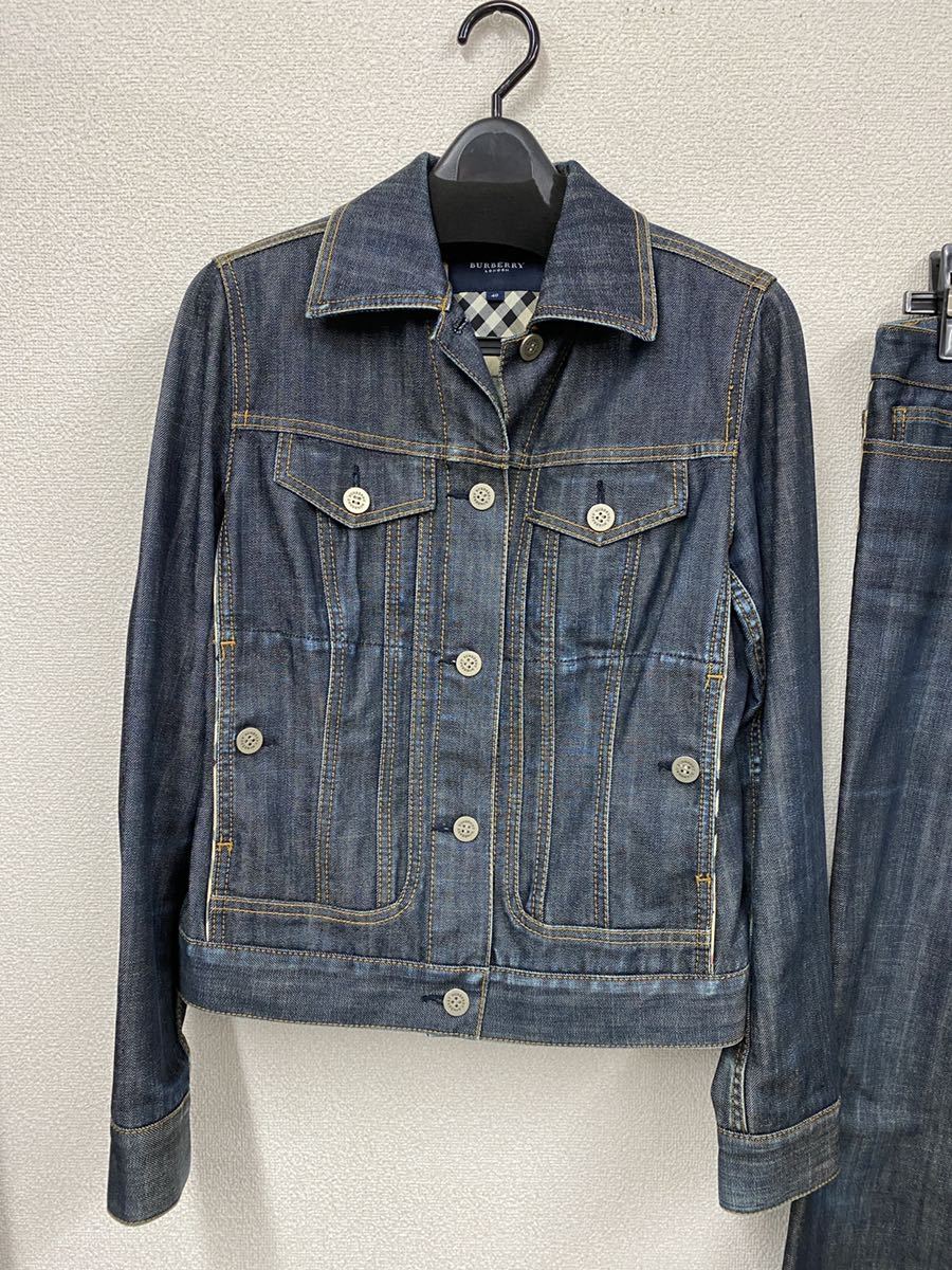 レディース 【美品】 BURBERRY LONDON デニムジャケット ノバチェック 44