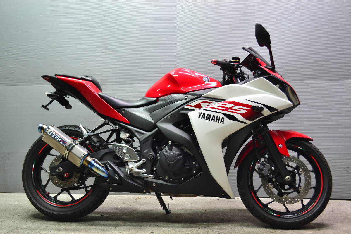 【HOT，格安】 オイル交換済み OVERサイレンサー装着のYZF‐R２５ 好調綺麗 １円 も可 検索 CBR GSX ニンジャ(126cc-250cc)｜売買されたオークション情報、yahooの商品情報をアーカイブ公開 - オークファン 126cc-250cc
