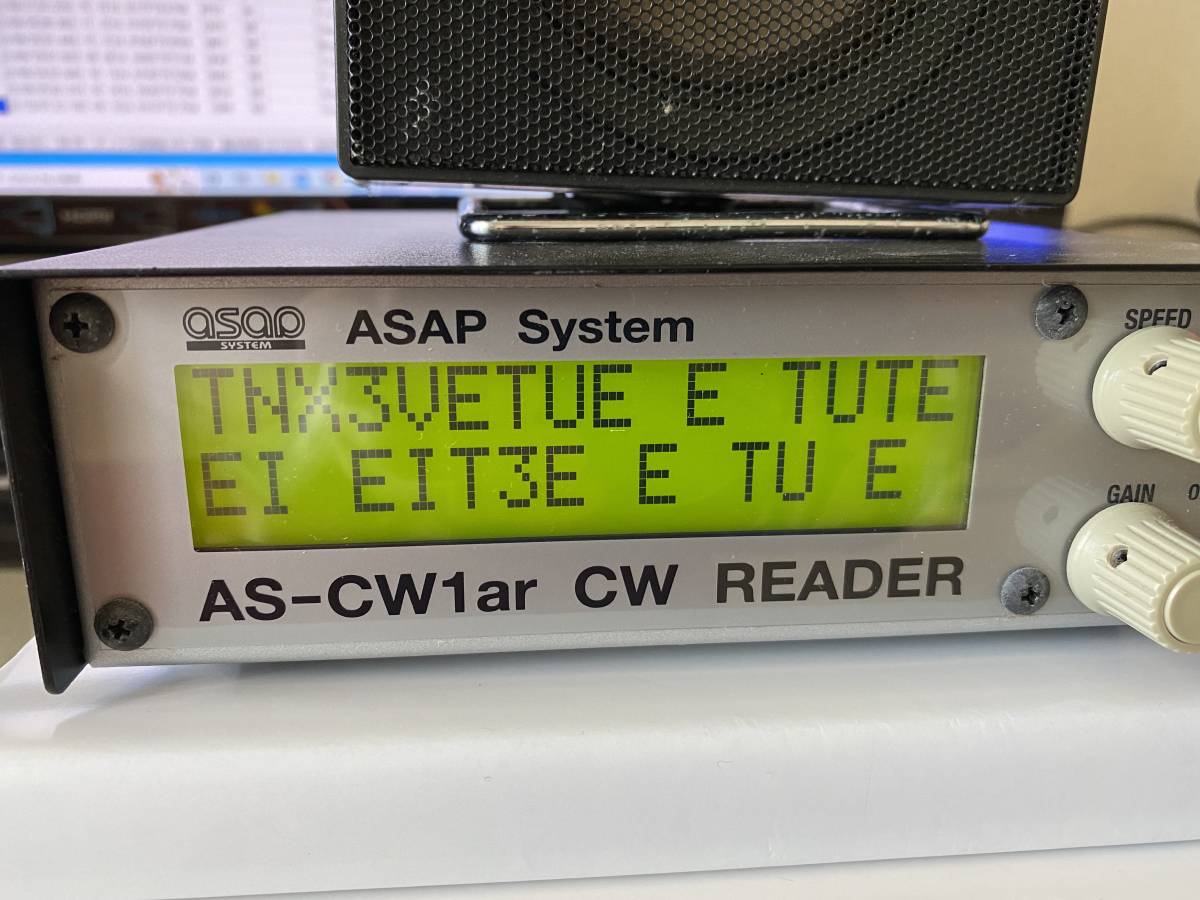AS-CW1ar CW READER 和文/欧文対応モールス符号解読器