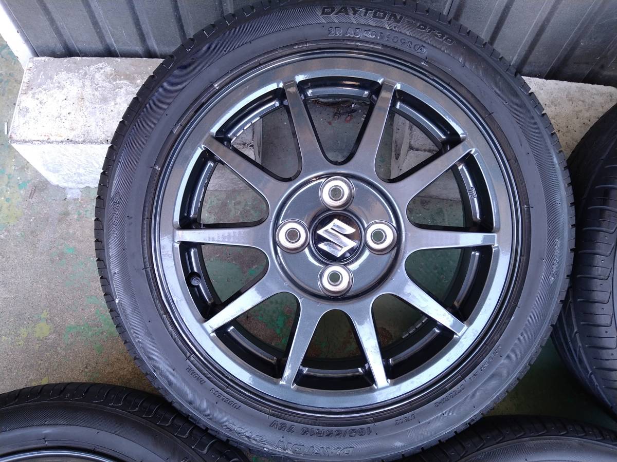 スズキ 15インチ スズキアルトワークス純正15×5J+45 DT30 165⁄55R15 
