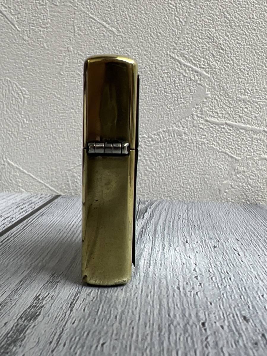ZIPPO BRADFORD.PA. MADE IN U.S.A 純銀プレート 龍 虎 ゴールド