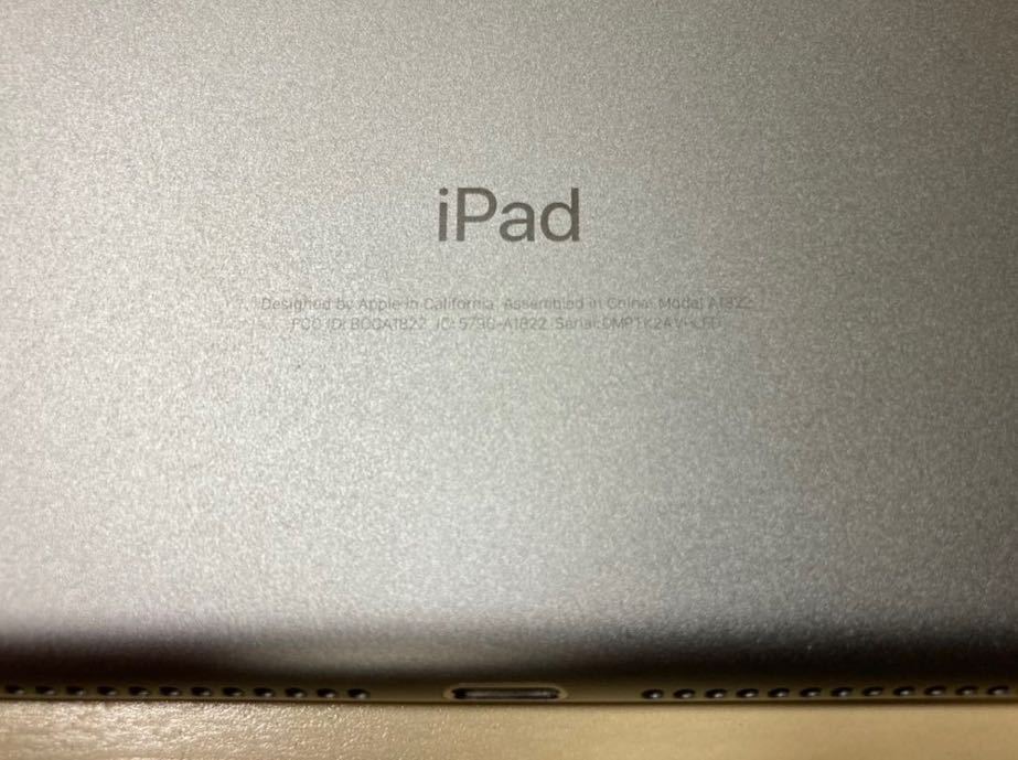 ジャンク Apple iPad 第5世代 A1822 Wi-Fiモデル 128GB 9.7インチ