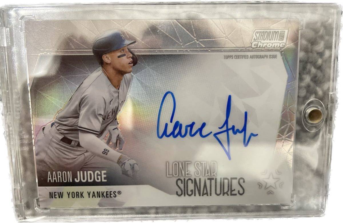 アーロン・ジャッジ 10枚限定 直筆サインカード 2021 TOPPS stadium 