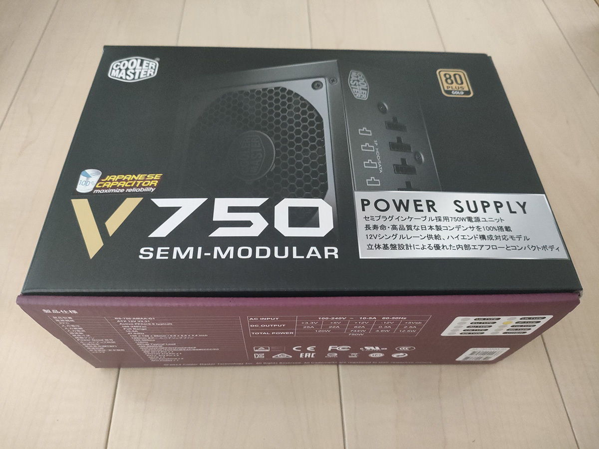 HOT，低価 COOLER MASTER V750 Semi-Modular RS750-AMAAG1 JP TYPE(750w～)｜売買されたオークション情報、yahooの商品情報をアーカイブ公開 - オークファン 750w～