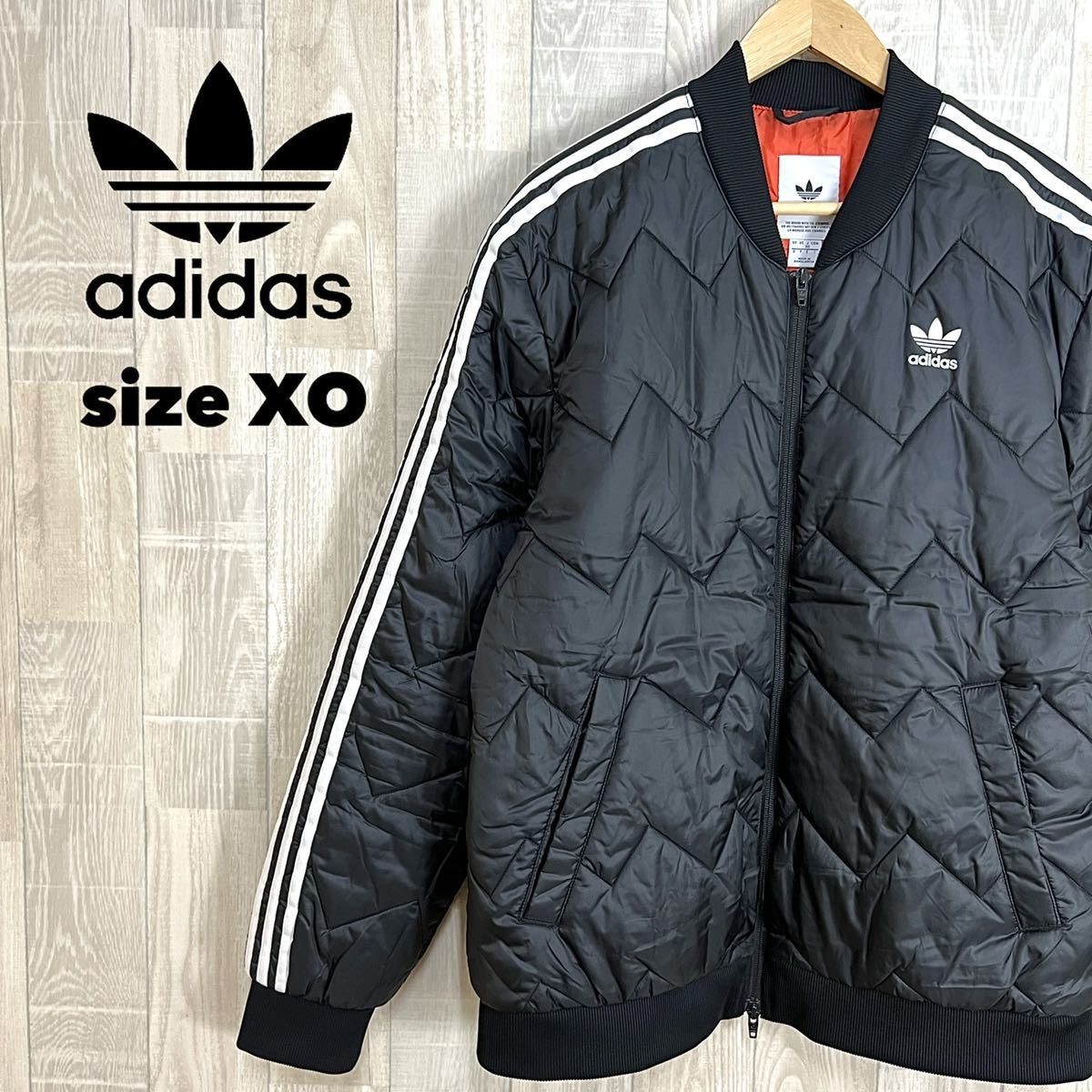adidas Originals キルティングジャケット サイズXO ブラック 黒