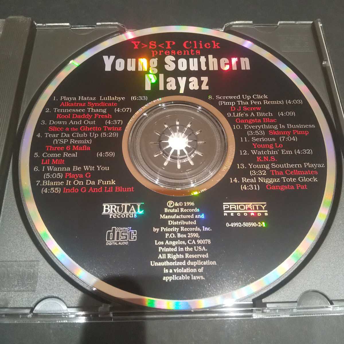 Young Southern Playaz Vol. 1 g-rap g-luv gangsta 甘茶ソウル lil 